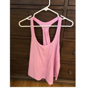 Pink lululemon size 8 top